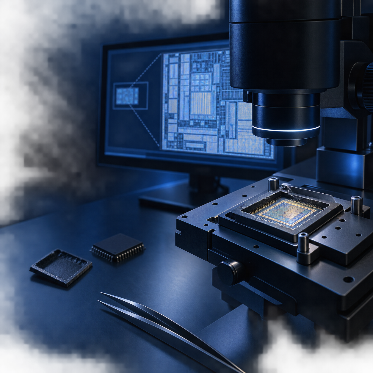 Conceptual illustration of coordinated die inspection