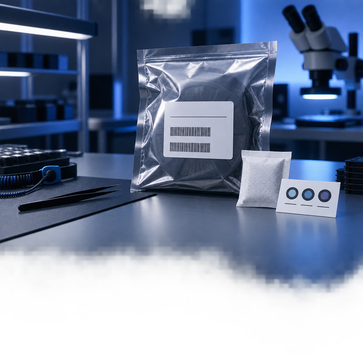 Conceptual illustration of packaging and label verification